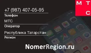 Кто звонил с 9874070595 - регион и оператор